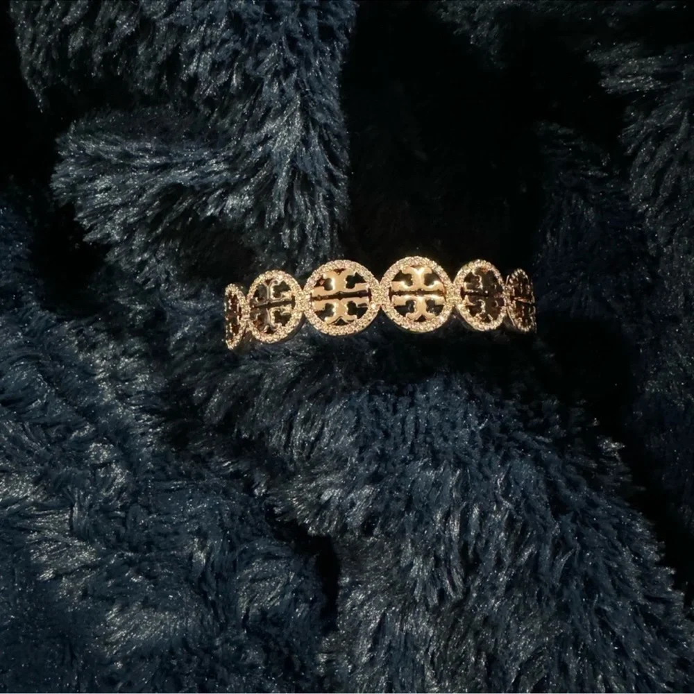 Tory Burch Rose Gold Floral Filigree Bracelet - Picture 8 of 11